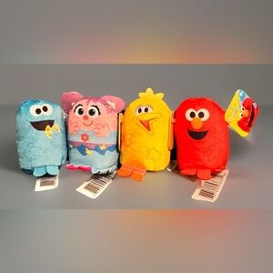 Full Set of Sesame Street Pod Pals: Big Bird, Elmo, Cookie & Abby